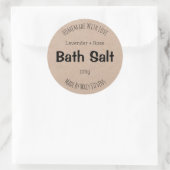 Étiquette Sticker Pour Sel Bain Maison (Sac)