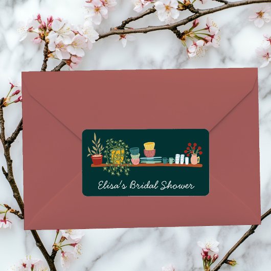 Étiquette STOCK THE KITCHEN Bridal Shower CUSTOM Cute