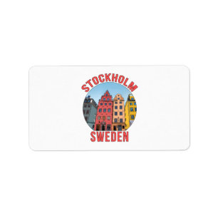 Étiquette Stockholm Suède