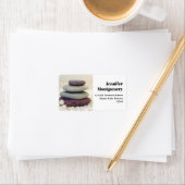 Étiquette Stones empilées - Adresse d'écran méditative (En situation)