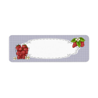 Étiquette Strawberries Canning Label