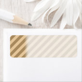 Étiquette Stripes Brown. (En situation)