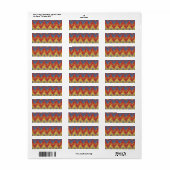 Étiquette Stripes de saut (Feuille entière)