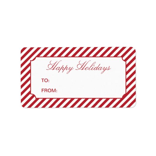 ÉTIQUETTE STRIPES DE VACANCES | CADEAUX (Devant)