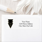 Étiquette Style Art déco moderne de Tuxedo (En situation)