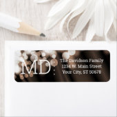 Étiquette Style Bokeh Abstrait (En situation)