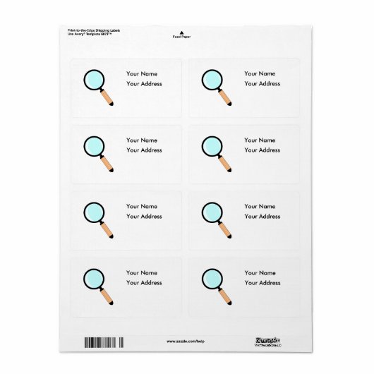 Étiquette Style de dessin (Feuille entière)