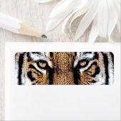 Étiquette Style de presse graphique Wild Tiger Portrait (En situation)