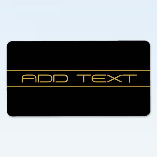 Étiquette Style moderne et modifiable Texte Or & Grilles