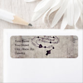 Étiquette Style Vintage Rosaire (En situation)