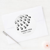 Étiquette Stylisée Peacock Feather Modern Faver Ta (Enveloppe)