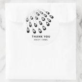 Étiquette Stylisée Peacock Feather Modern Faver Ta (Sac)