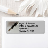 Étiquette Stylo Fontaine (En situation)