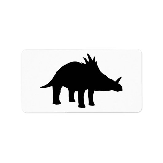 Étiquette Styracosaurus Dino Dinosaur (Devant)