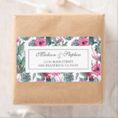 Étiquette Succulent bohème et floral - Mariage (En situation)