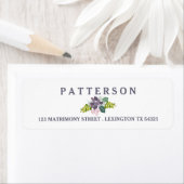 Étiquette Succulent Bouquet II Floral Mariage Adresse de ret (En situation)