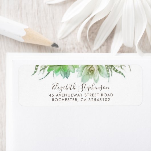 Étiquette Succulents (En situation)