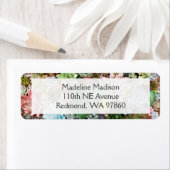 Étiquette Succulents colorés (En situation)