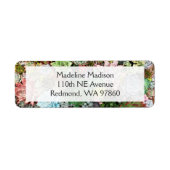 Étiquette Succulents colorés (Devant)