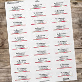 Étiquette Sucre de canne de Noël Whimsical Retourner Adresse