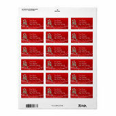 Étiquette Sucre de canne Noël (Feuille entière)