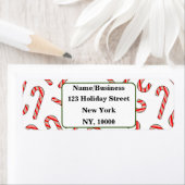 Étiquette Sucre de canne Peppermenthe Custom Christmas (En situation)