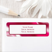 Étiquette Sucre de canne personnalisé Red Christmas Adresse  (En situation)