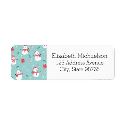 Étiquette Sucres de canne mignons et neigeurs (Devant)