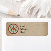 Étiquette Suffolk Hexafoil (Daisy Wheel) Witch Mark (En situation)