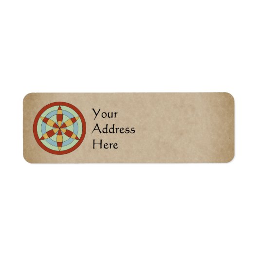 Étiquette Suffolk Hexafoil (Daisy Wheel) Witch Mark (Devant)