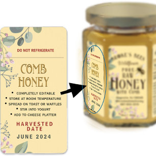 Étiquette Suggestions de service de stockage Honeypeb Date d