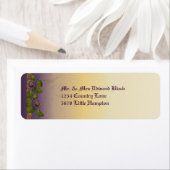 Étiquette Suite Mariage Passionflower violet (En situation)