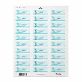 Étiquette Summer Breeze Palm Trees Return Adresse Label (Feuille entière)