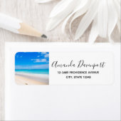 Étiquette Sun Sand et Surf Tropical Beach (En situation)