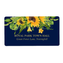 Sunflower Marine Pays Bleu Mariage floral Invitati