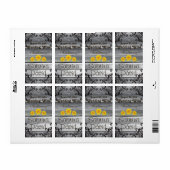 Étiquette Sunflowers Grange Collection bois Mariage Étiquett (Feuille entière)