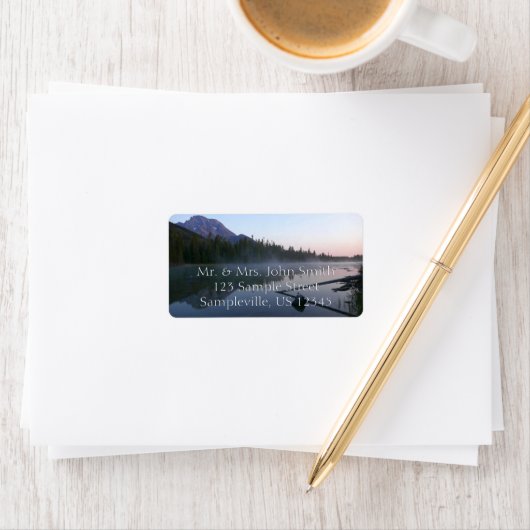 Étiquette Sunrise Reflection at String Lake II (En situation)