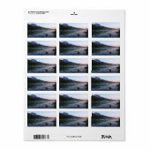 Étiquette Sunrise Reflection at String Lake II (Feuille entière)