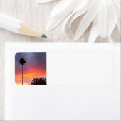 Étiquette Sunset California (En situation)