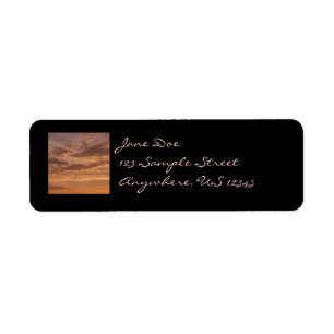 Étiquette Sunset Clouds II Pastel Nature Abstraite