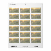 Étiquette Sunset des Prairies (Feuille entière)