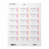 Étiquette Sunset Mandala Address Label (Feuille entière)