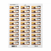 Étiquette Sunset Pier Pismo Beach Pier Californie (Feuille entière)