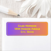 Étiquette Sunset Vibrant Moderne Tech Graduation (En situation)