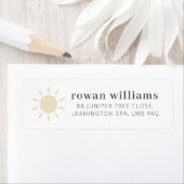 Étiquette Sunshine Label (En situation)