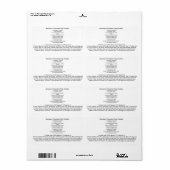 Étiquette Super Cookie Chip Cookie Ecipe (Feuille entière)