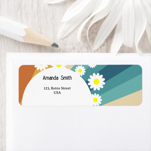 Étiquette Super rétro (En situation)