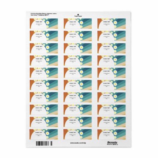 Étiquette Super rétro (Feuille entière)