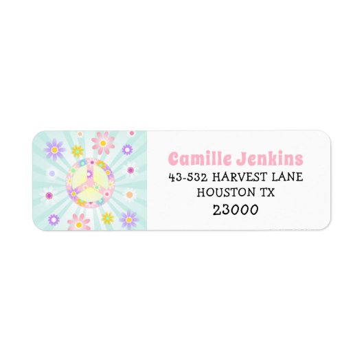 Étiquette Super Retro Anniversaire Invitation Retour Adresse (Devant)