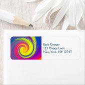 Étiquette Super spirale spirale Abstraite (En situation)